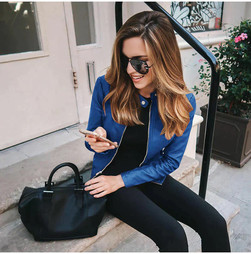Sophia - Giacca in pelle Italiana