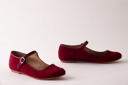 Elena – Mules Mary Jane in camoscio
