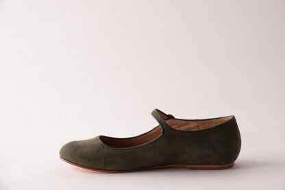 Elena – Mules Mary Jane in camoscio