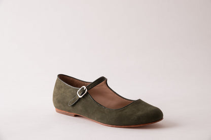 Elena – Mules Mary Jane in camoscio