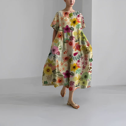 Adelia - Abito floreale boho