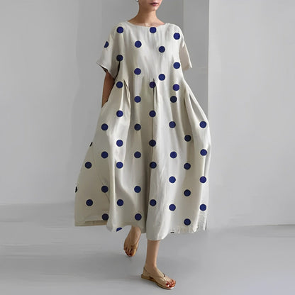Daisy - Abito Maxi Morbido di Gran Onda Rétro
