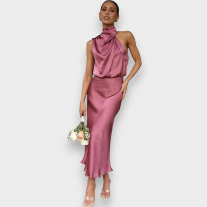 Leonita - Abito elegante di tessuto premium
