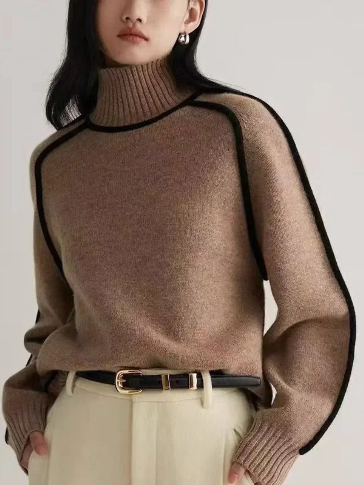 Donna | Maglione Elegante di Collo alto