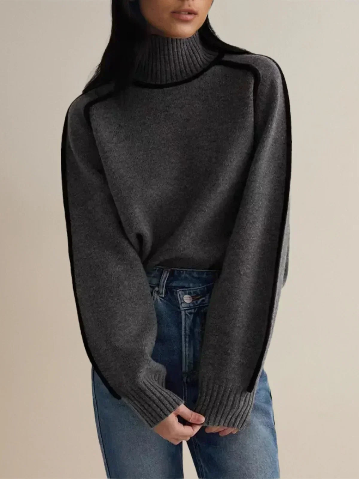Donna | Maglione Elegante di Collo alto