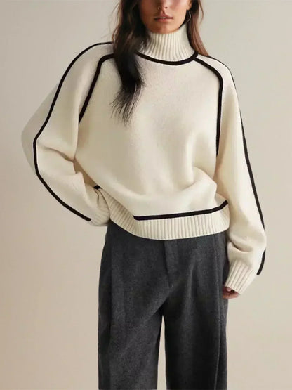 Donna | Maglione Elegante di Collo alto