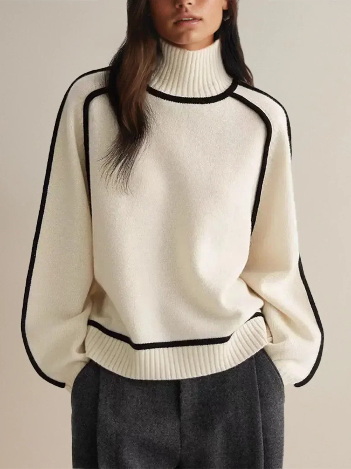 Donna | Maglione Elegante di Collo alto