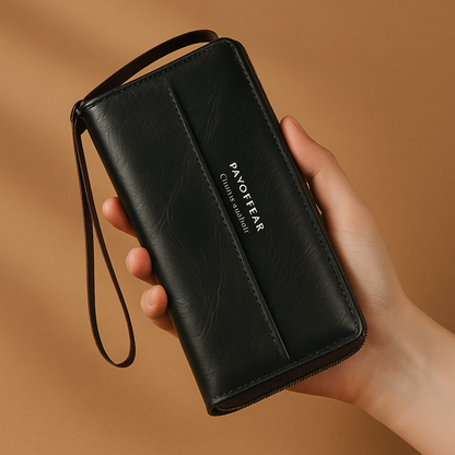 Briony | Clutch con zip di PU multifunzionale