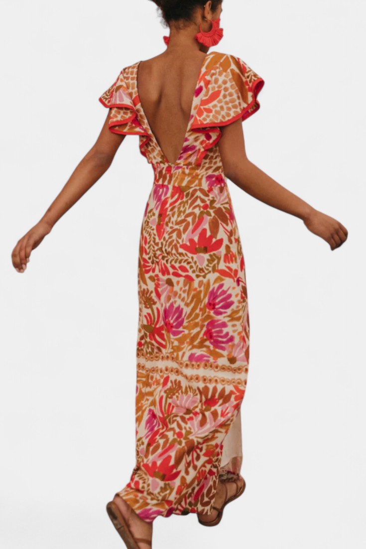 Suzanne Abito maxi Floreale Vivace