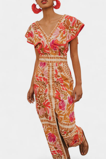 Suzanne Abito maxi Floreale Vivace