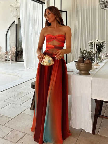 Abito maxi Traforato Fireheart di Luna
