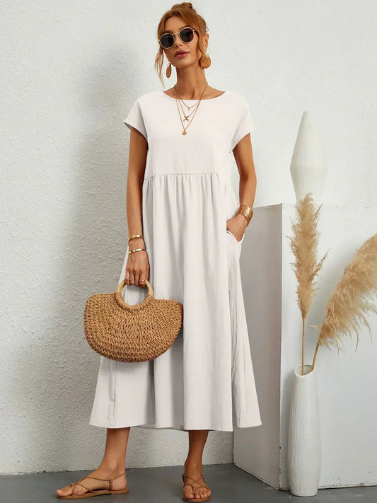 Gabrielle™ — Abito midi fluido eleganza senza tempo