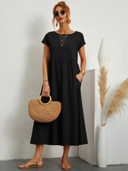 Gabrielle™ — Abito midi fluido eleganza senza tempo