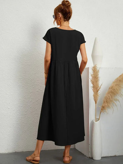 Ursina™ | Abito midi Fluido.