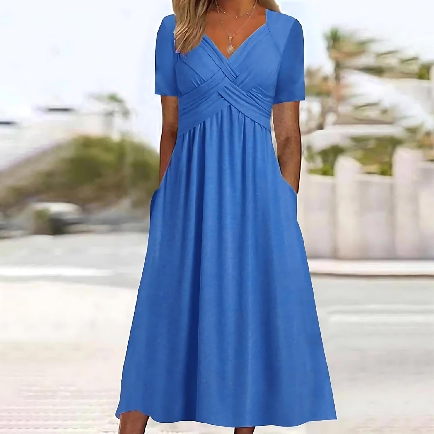 Elisa ™ | Elegante abito midi con control di abdomen valorizzante