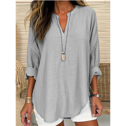 Hazel – Blusa di Collo Notch dal taglio rilassato