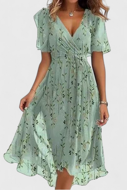 Carene Abito midi con scollo a V