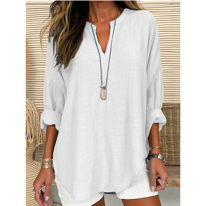 Hazel – Blusa di Collo Notch dal taglio rilassato
