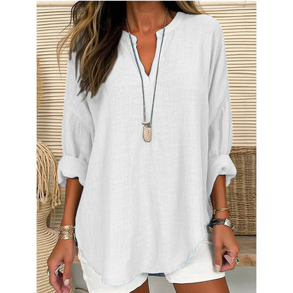 Hazel – Blusa di Collo Notch dal taglio rilassato