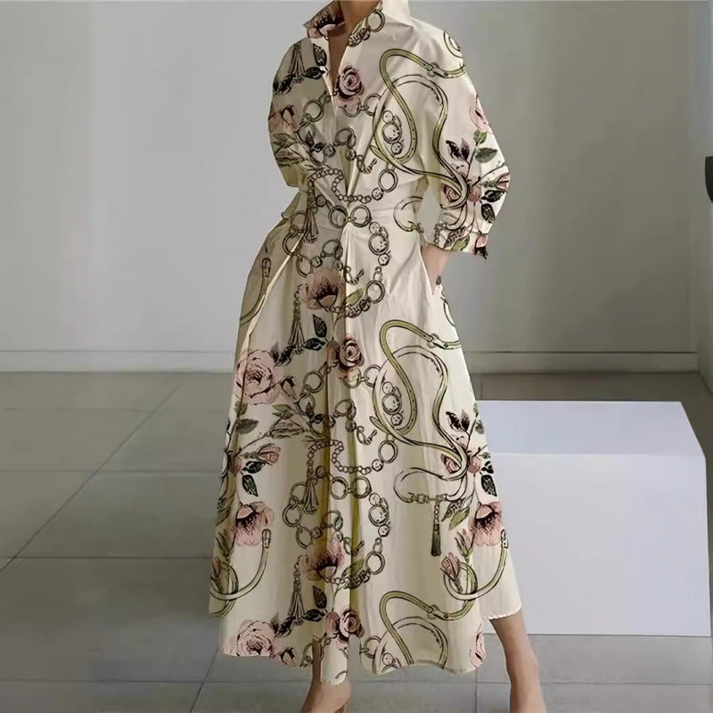 Abito lungo Tipo Cartera Elegante con Collo - Chic e Senza tempo