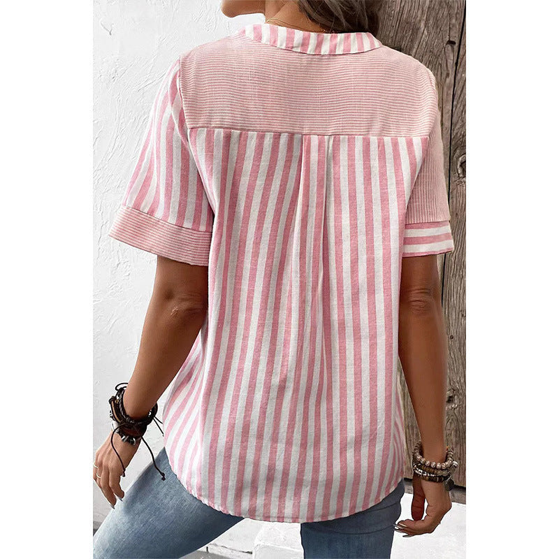 Abby – Blusa a Righe con bottoni