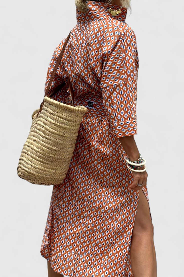 Sherlyn Abito chemisier di Righe con stile Senza tempo