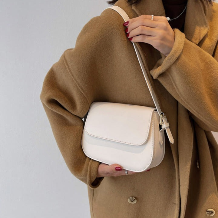 Eldborg | Borsa Elegante di spalla in tonalità nude opaca