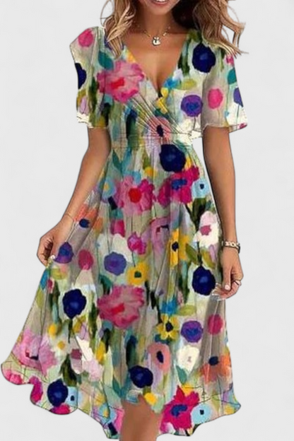 Carene Abito midi con scollo a V