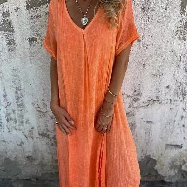 LILIA – ABITO MAXI CASUAL E ELEGANTE DI PRIMAVERA