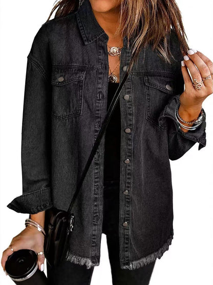 Giselle - Giacca in denim Senza tempo con Stile Classico