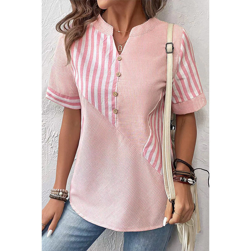 Abby – Blusa a Righe con bottoni