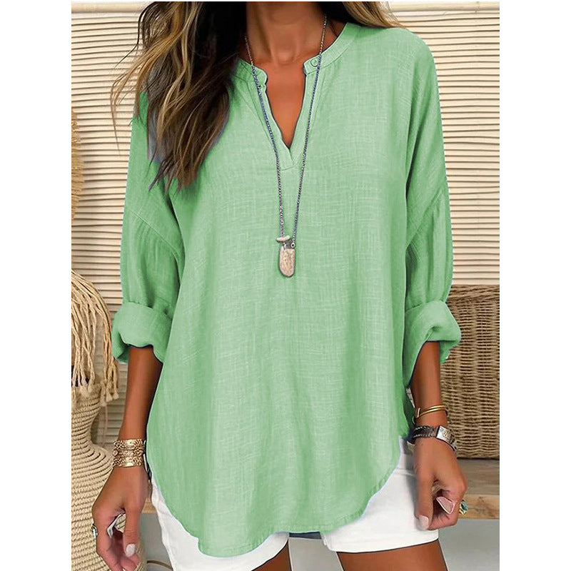 Hazel – Blusa di Collo Notch dal taglio rilassato