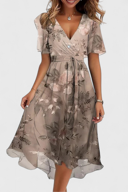 Carene Abito midi con scollo a V