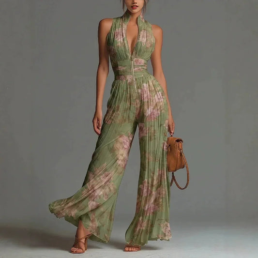 Isbel™ Elegante Jumpsuit Floreale