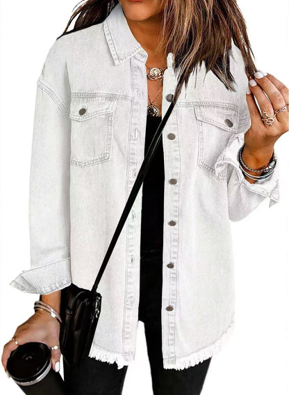 Giselle - Giacca in denim Senza tempo con Stile Classico