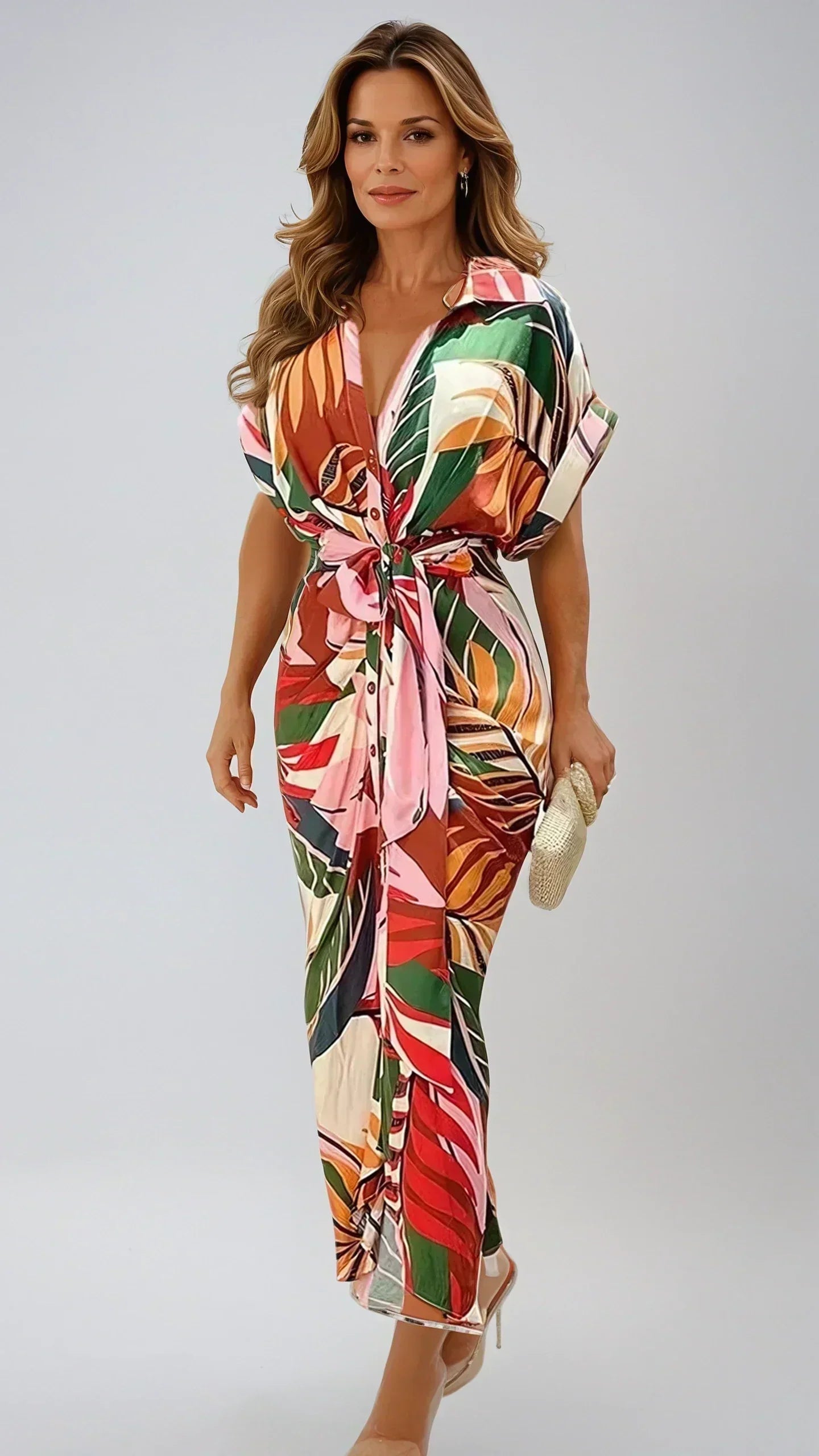 Il Abito maxi Tropical Elegante
