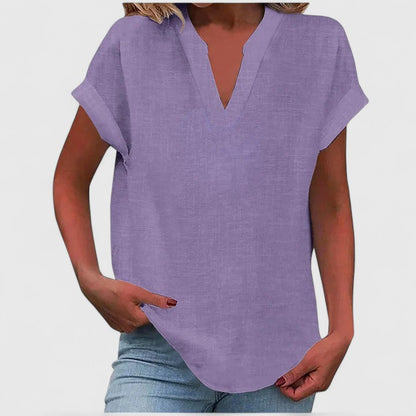 Xavinah | Blusa Comfortevole in V