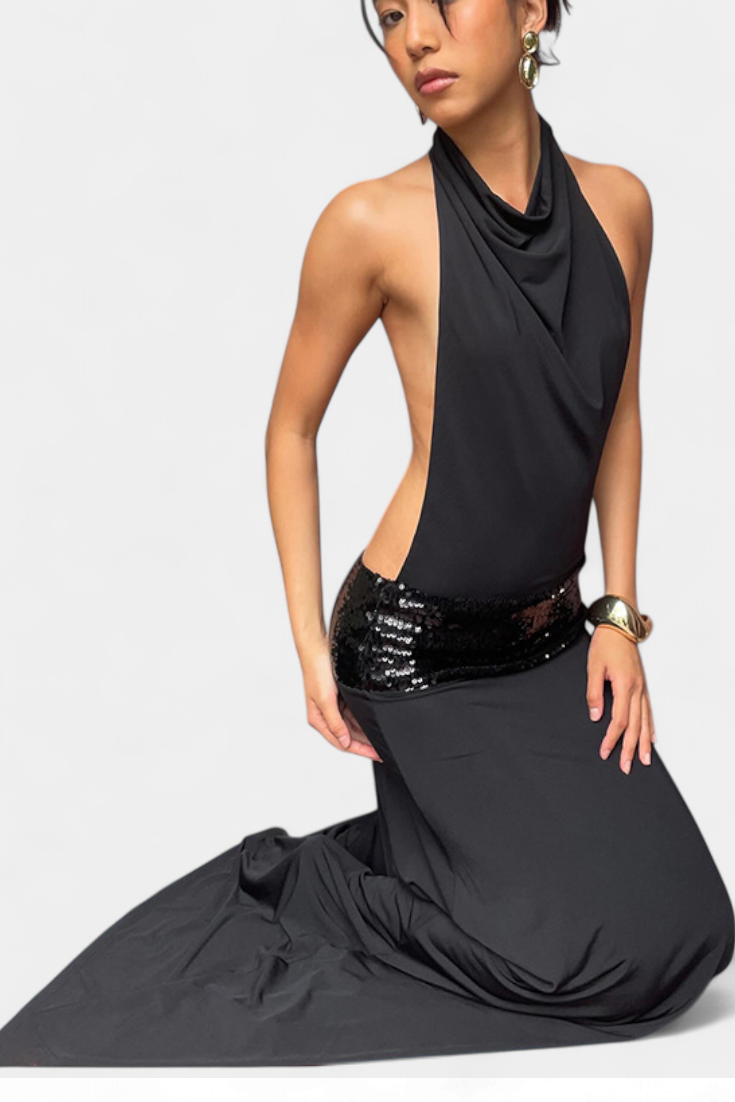Georgia Abito Halter Eleganza Lusso