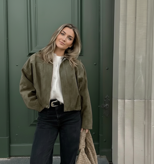 Giacca Diana – Bomber oversize Verde oliva