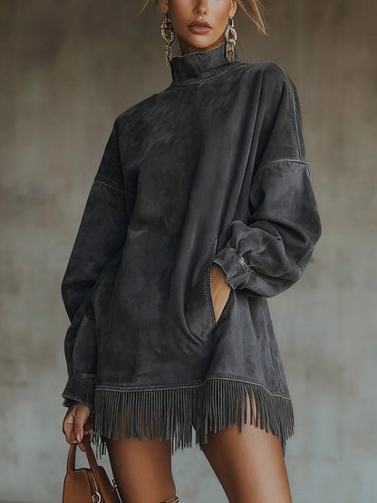 Narelsa | Abito Oversize con Frange