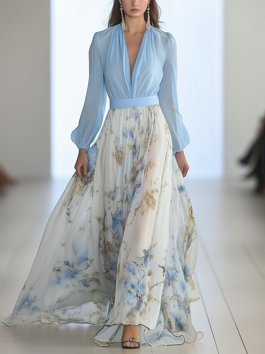 Harper™ | Abito Maxi con Stampato Floreale Splendido