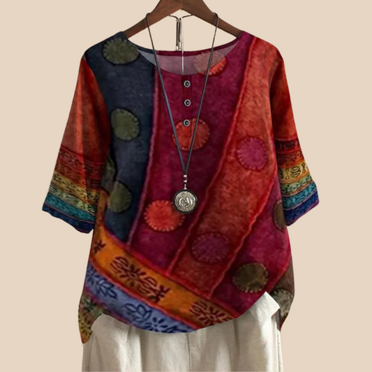 Valarie – Top Bohemio Colorato