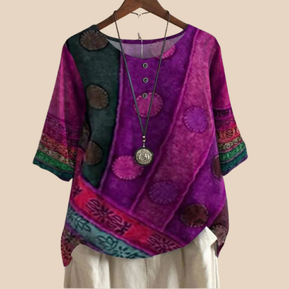 Valarie – Top Bohemio Colorato