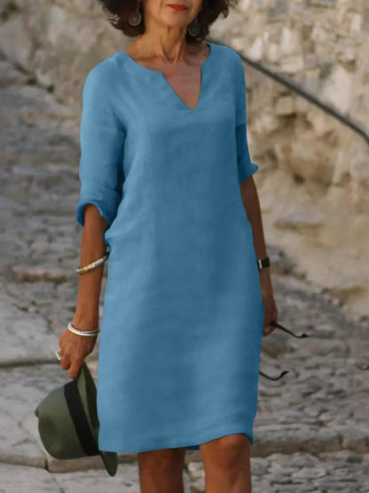 Maria | Abito elegante con scollo a V