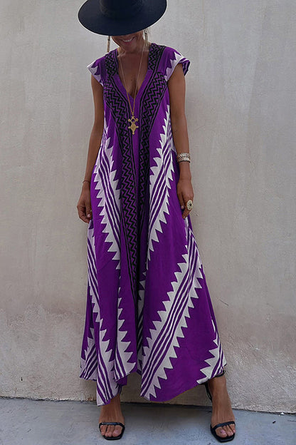 Camille | Abito Bohemio Casual con Scollo a V