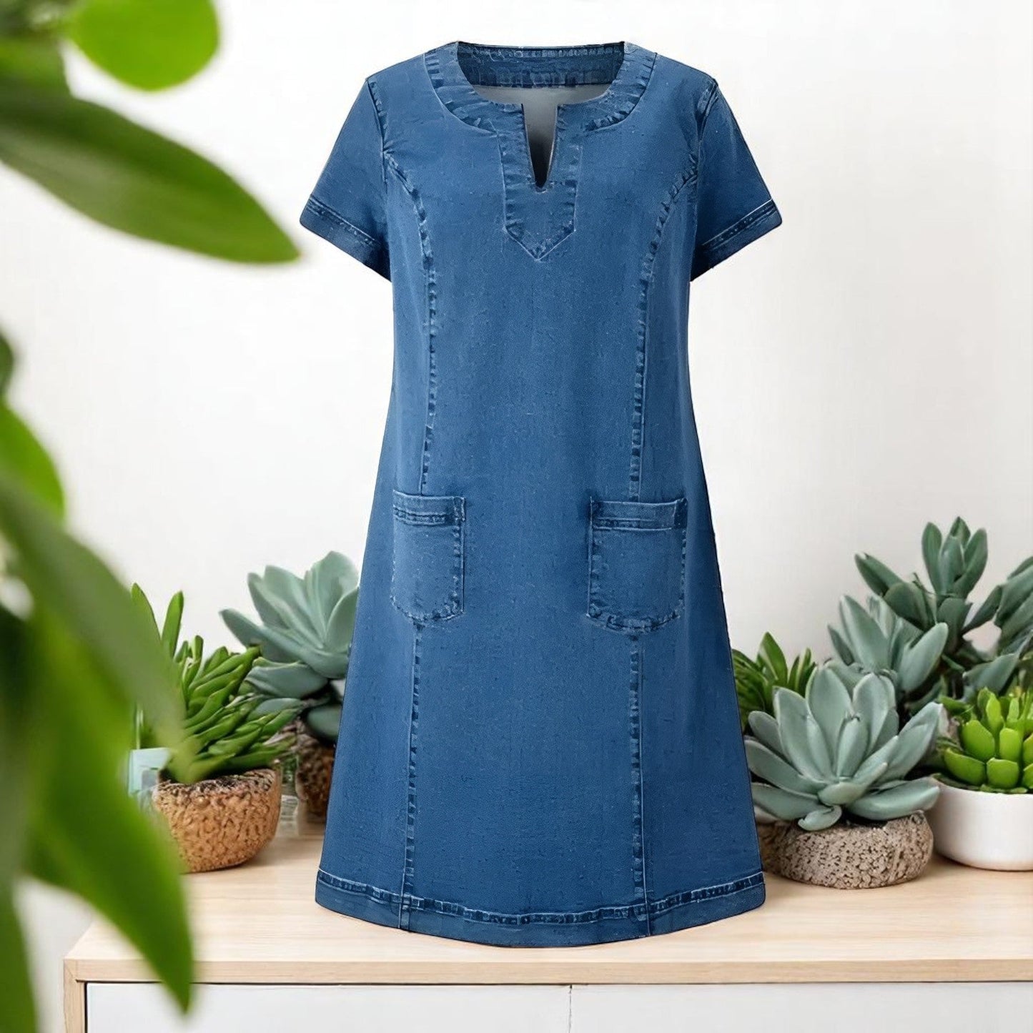 CARYS – ABITO DI DENIM MORBIDO