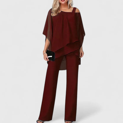 JOCELYN – SET DUE PEZZI ELEGANTE CON DRAPPEGGIATO