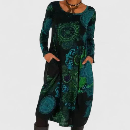 ELIZA – ABITO LUNGO DI MANICA LUNGA SUEÑO BOHO