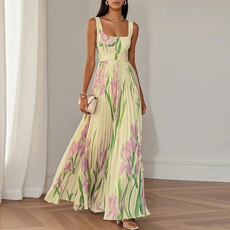 Claudia™ | Abito maxi A-Line Floreale