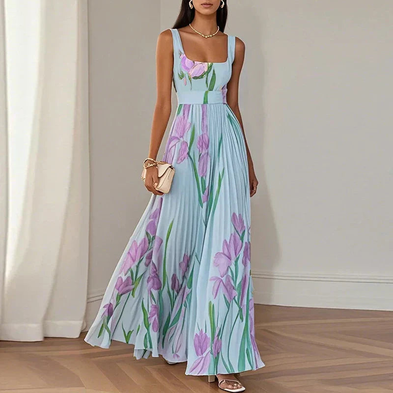 Claudia™ | Abito maxi A-Line Floreale
